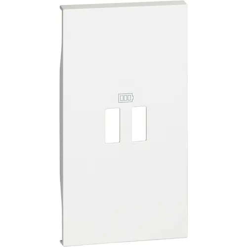 ЛИЦЕВ ПАНЕЛ USB 2M KW12C LIVING NOW BITICINO - БЯЛ