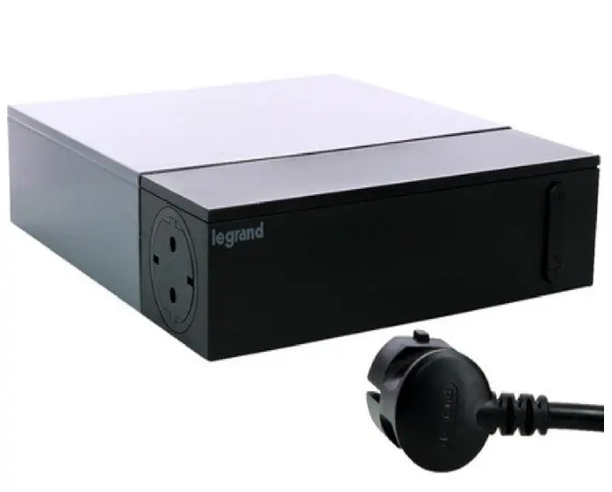 Multipriză pentru zona TV 4x2P+E și 4x2P LEGRAND - Negru - image 1