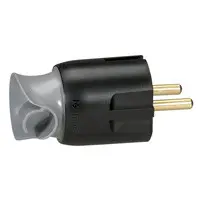 Ștecher universal 360° 16A LEGRAND - gri/negru - 1