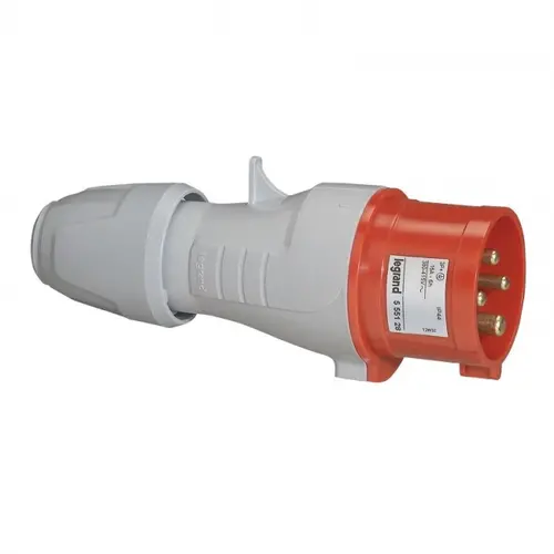 ЩЕПСЕЛ IP44 3P+E, 16A 380/415V LEGRAND - СИВ/ЧЕРВЕН
