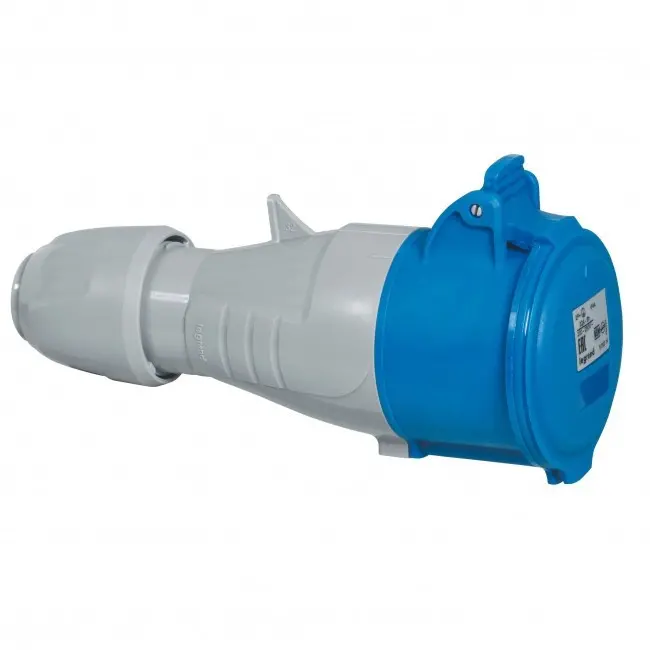 Cupla IP44 3P+N+E, 32A 220/250V LEGRAND - gri/albastru
