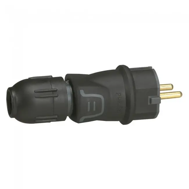 Ștecher LGR 50340 2P+T 16A IP44 250V LEGRAND - negru