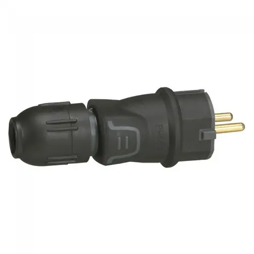 Ștecher LGR 50340 2P+T 16A IP44 250V LEGRAND - negru - 1