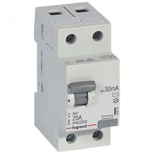 Protecție diferențială RX-3 2Р 25А 30mA 6kA LEGRAND - 1
