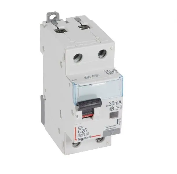 КОМБИНИРНА ДЕФЕКТНОТОКОВА ЗАЩИТА+DX3 1Р+N 25А 30mA LEGRAND
