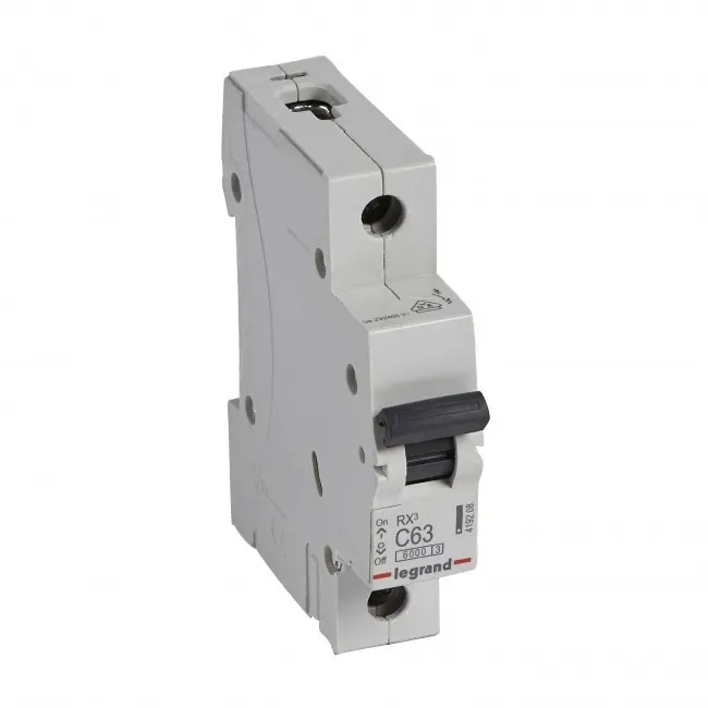 ÎNTRERUPĂTOR AUTOMAT UNIPOLAR RX³-MCB 1P C 63A 6KA LEGRAND
