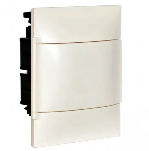 TABLOU PENTRU MONTAJ ÎNCASTRAT CU 4 MODULE + ȘINĂ LGR 134144 LEGRAND CU UȘIȚĂ ALBĂ - 1