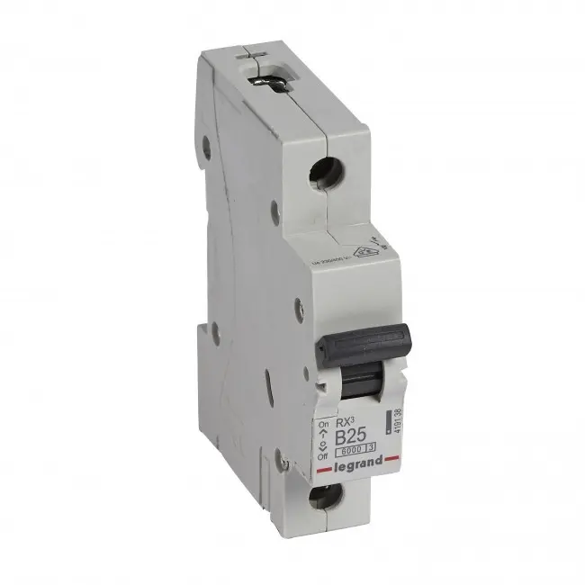 ÎNTRERUPĂTOR AUTOMAT UNIPOLAR LGR 419138 RX-MCB 1P B 25A 6KA LEGRAND