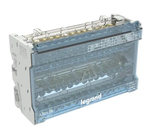 ОСЕММОДУЛНО РАЗПРЕДЕЛИТЕЛНО ТАБЛО С РАЗПРЕДЕЛИТЕЛНИ ШИНИ 125А 4Р LGR 400409  LEGRAND