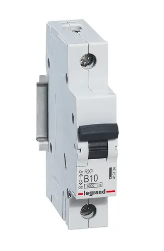 ЕДНОПОЛЮСЕН АВТОМАТИЧЕН ПРЕКЪСВАЧ RX-MCB 1P B 10A 6KA LGR 419134 LEGRAND