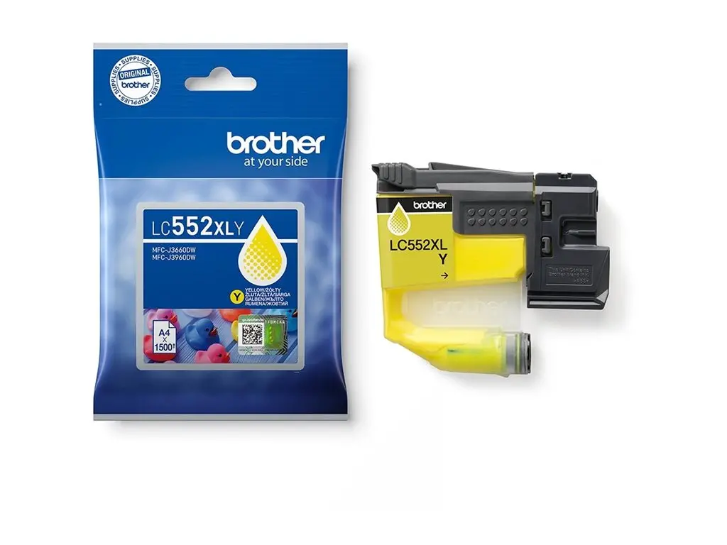 Консуматив, Brother LC-552 XL Yellow Ink Cartridge High Yield