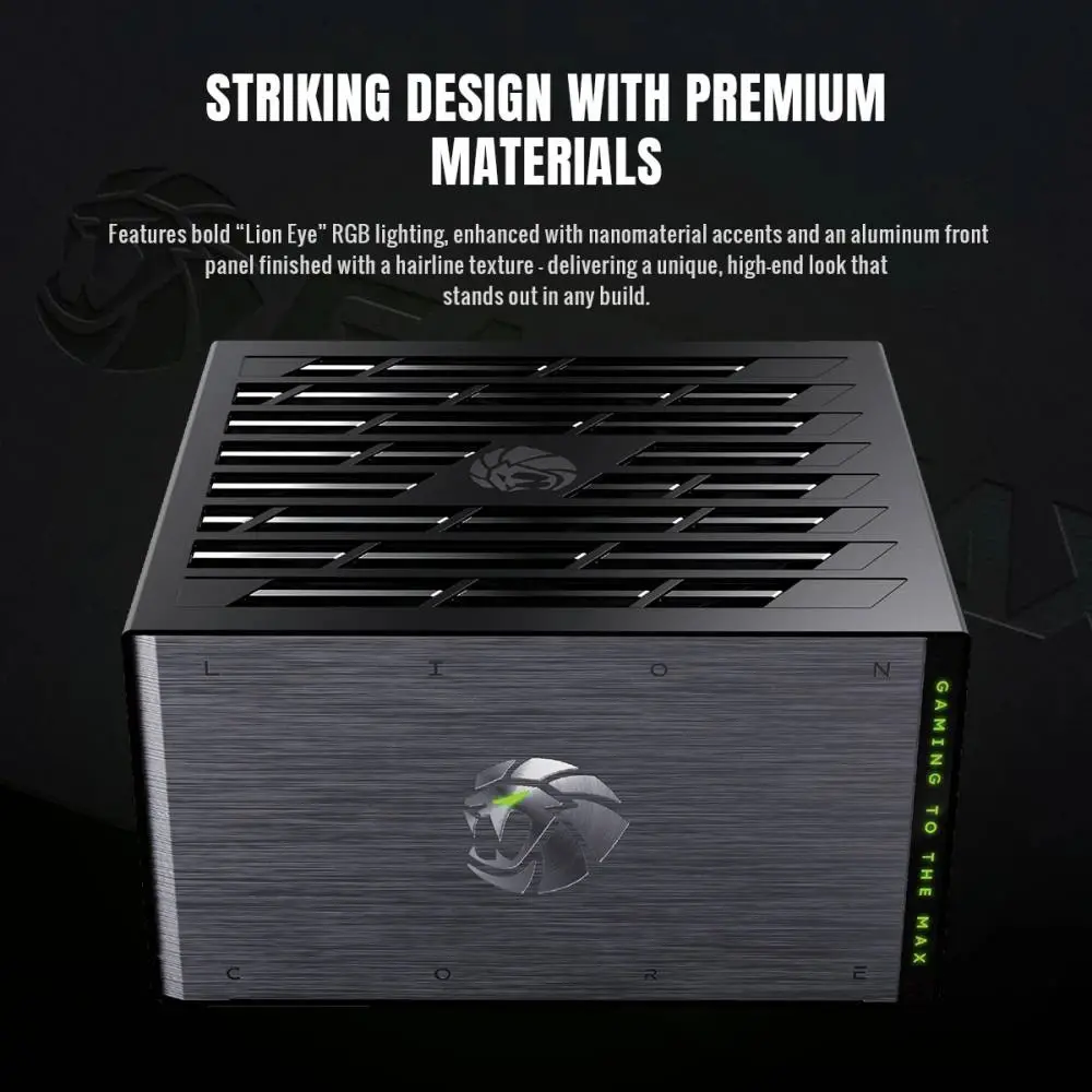 Gamemax захранване PSU ATX 3.1 1000W Platinum, Full Modular - LION CORE 1000P - image 3