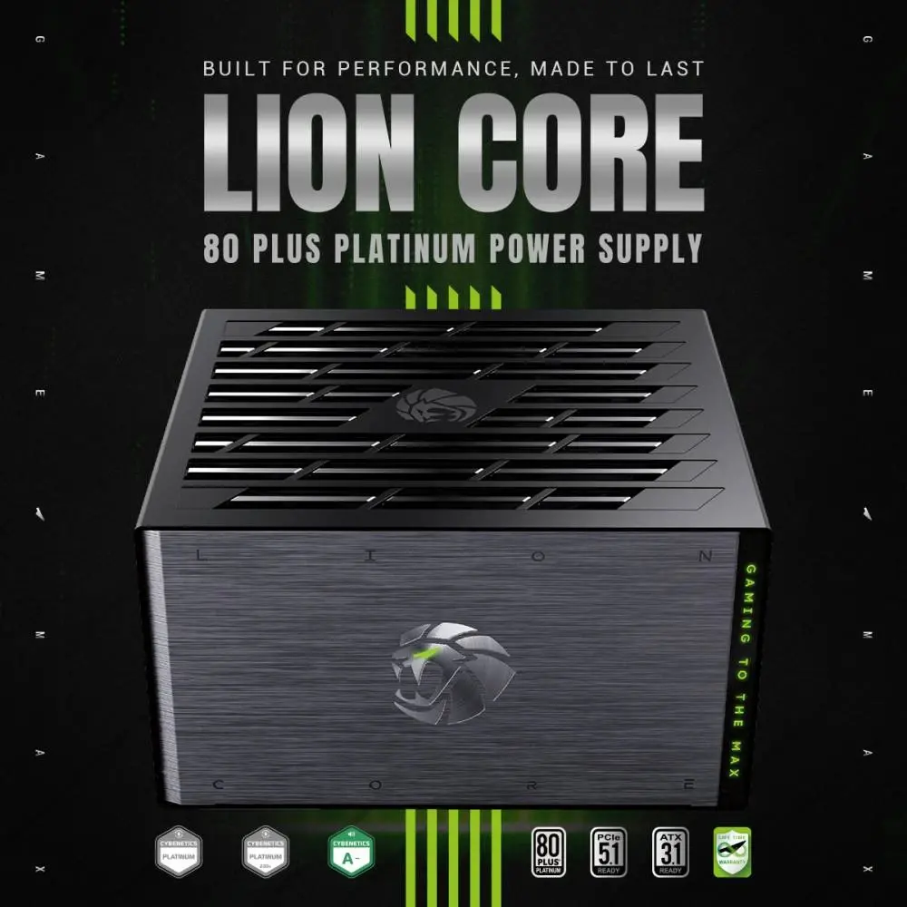 Gamemax sursă de alimentare PSU ATX 3.1 1000W Platinum, Full Modular - LION CORE 1000P - image 7