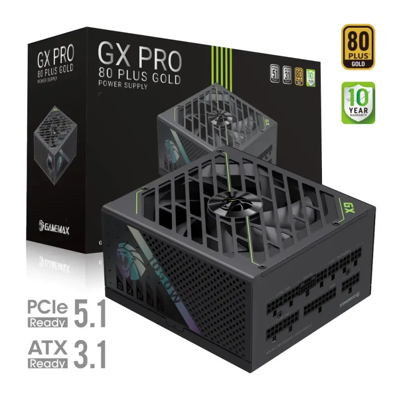 Gamemax sursă de alimentare PSU ATX 3.1 1050W Gold, Full Modular - GX PRO 1050G - image 9
