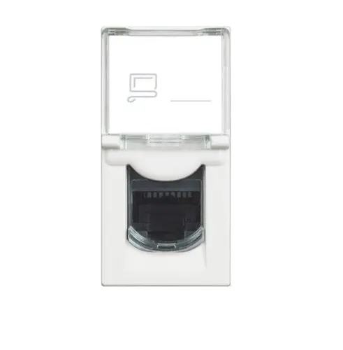 РОЗЕТКА RJ45 UTP CAT 5E 1 МОДУЛНА CLASSIA LEGRAND - БЯЛ
