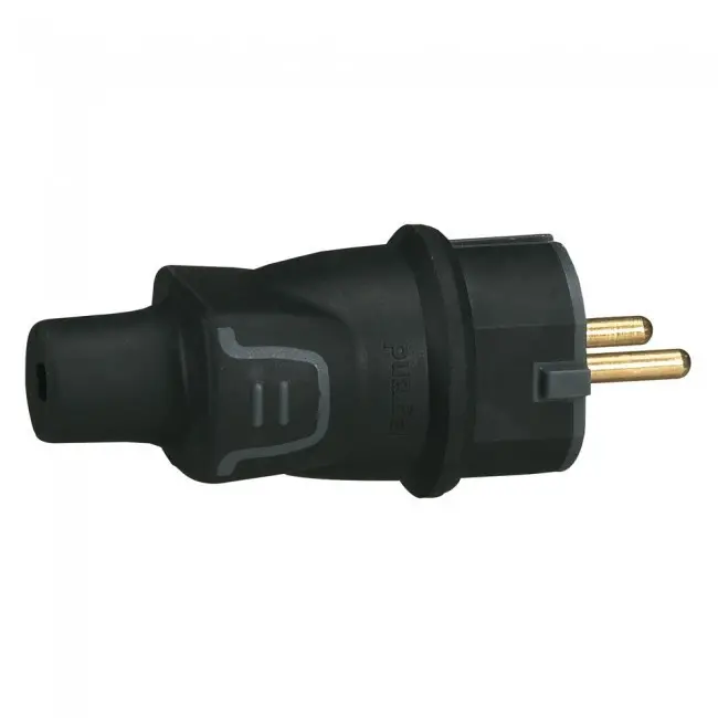 Φις 2P+T 16A IP44 250V LEGRAND - Μαύρο