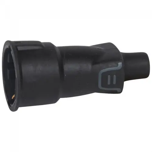 Θηλυκός ρευματολήπτης 2P+T 16A IP44 250V LEGRAND - Μαύρο - 1