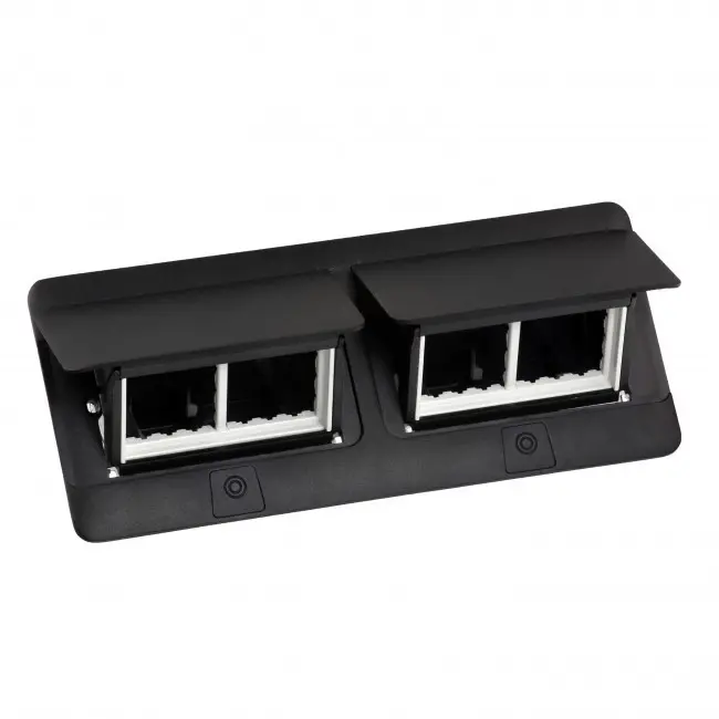 Doză încastrată pop-up 8 module + kit LEGRAND - negru