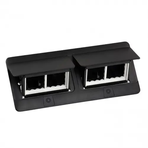 Doză încastrată pop-up 8 module + kit LEGRAND - negru - 1
