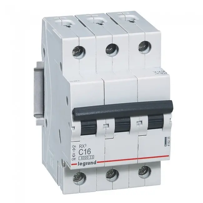 Τριπολικός αυτόματος διακόπτης RX³-MCB 3P C 16A 6KA LEGRAND