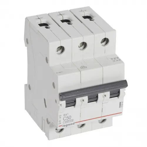ÎNTRERUPĂTOR AUTOMAT TRIPOLAR RX³-MCB 3P C 50A 6KA LEGRAND - 1