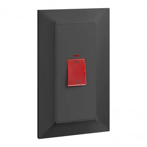 ДВОЕН БОЙЛЕРЕН КЛЮЧ 45А BELANKO LEGRAND - АНТРАЦИТ