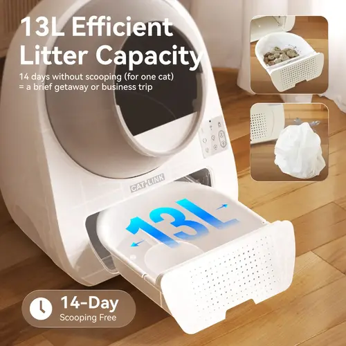 CatLink Самопочистваща се котешка тоалетна AI Cat Litter Box - PRO Ultra with AI camera - image 24