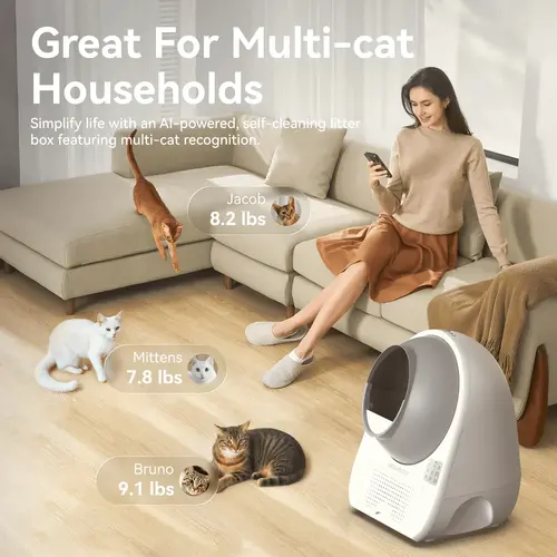 CatLink Самопочистваща се котешка тоалетна AI Cat Litter Box - PRO Ultra with AI camera - image 33