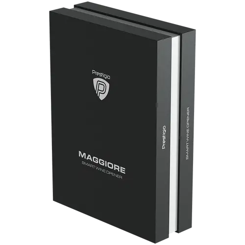 Prestigio Maggiore, smart wine opener, 100% automatic, opens up to 70 bottles without recharging, foil cutter included, premium design, 480mAh battery, Dimensions D 48*H228mm, black + silver color. - image 15