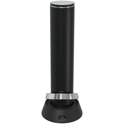 Prestigio Maggiore, smart wine opener, 100% automatic, opens up to 70 bottles without recharging, foil cutter included, premium design, 480mAh battery, Dimensions D 48*H228mm, black + silver color. - image 3