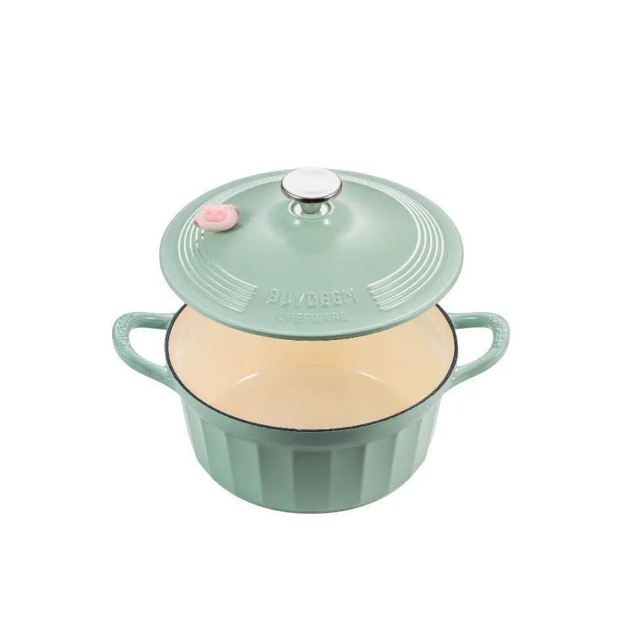 BUYDEEM Enameled Cast Iron Dutch Oven 3,9L, model CP551, color Cozy Greenish - image 2