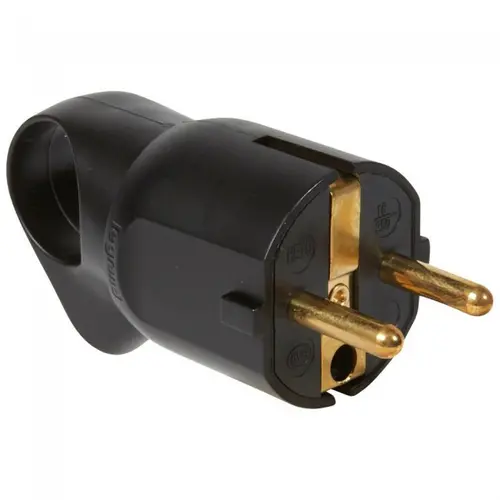 ȘTECHER 2P+T 16A 250V CU INEL LEGRAND - NEGRU - 1