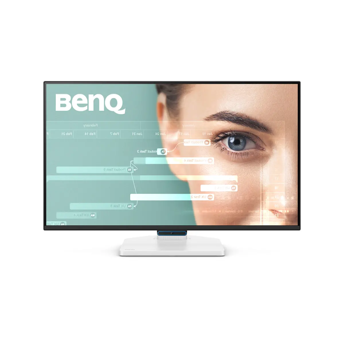 Monitor BenQ GW2790TC, 27", IPS, 1920x1080, 100Hz, 99% sRGB, HDMI, DisplayPort, boxe, suport reglabil pe înălțime, alb - image 2