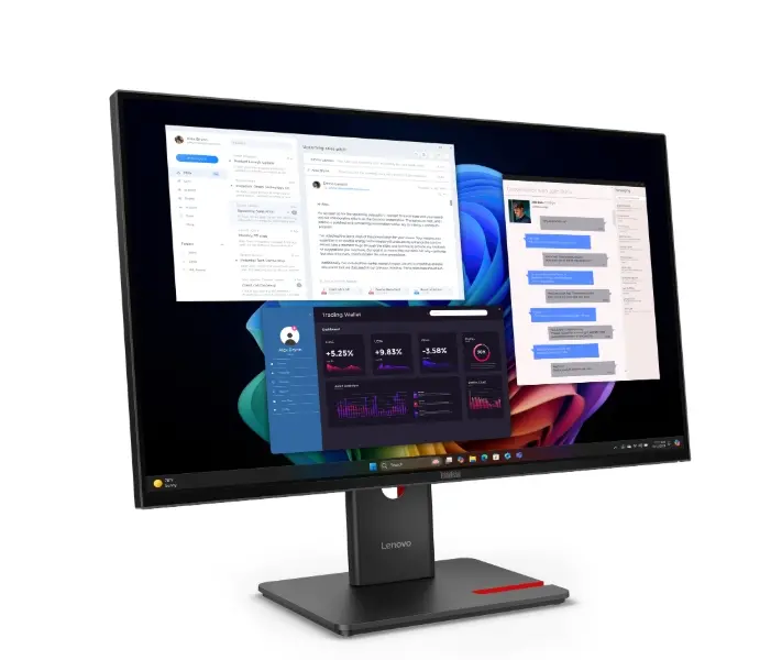 Οθόνη, Lenovo ThinkVision T27ud-40 27" IPS WLED, 3840x2160, 16:9, 48Hz - 60Hz, 4ms, 350 cd/m2, 1500:1, USB hub, HDMI, USB-C, RJ45, Tilt, Swivel - image 3