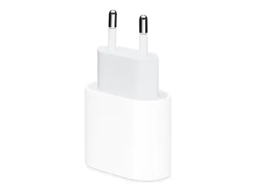 ADAPTOR APPLE - USB-C - Încărcător universal pentru dispozitive mobile, alb, AC, încărcare rapidă, pentru interior - 20 W - Alb - PN MUVV3ZM - 1