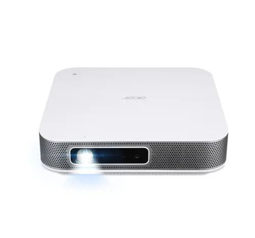 Мултимедиен проектор, Acer Projector PD1520s, DLP Portable, FHD (1920x1080), 1200 ANSI Lum (4000 LED Lum), 5000:1, LED, Smart PJ, Auto Focus, 4-Cor. Adj., HDMI, USB, BT Wireless Audio, Speaker 8W, LED life up to 30,000h, 1.32 kg, 3Y, White+Natec Warbler 2, Wireless Presenter