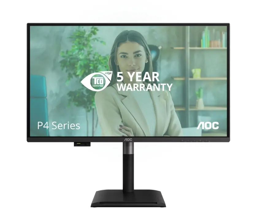 Монитор, AOC Q27P4U, 27" IPS WLED, 2560x1440@120Hz, 4ms GtG, 350cd m2, 1500:1, DCR 50M:1, Adaptive Sync, FlickerFree, Anti Blue Light, 2Wx2, Tilt, Height Adjust, Pivot, Swivel, 2xHDMI, DP, USB hub - image 1