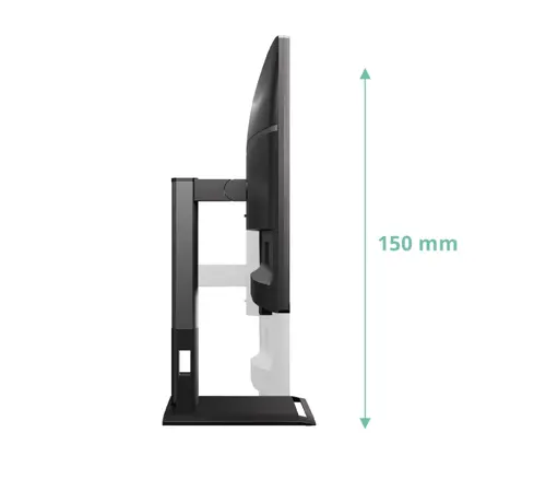 Οθόνη, AOC Q27P4U, 27" IPS WLED, 2560x1440@120Hz, 4ms GtG, 350cd m2, 1500:1, DCR 50M:1, Adaptive Sync, FlickerFree, Anti Blue Light, 2Wx2, Κλίση - 4
