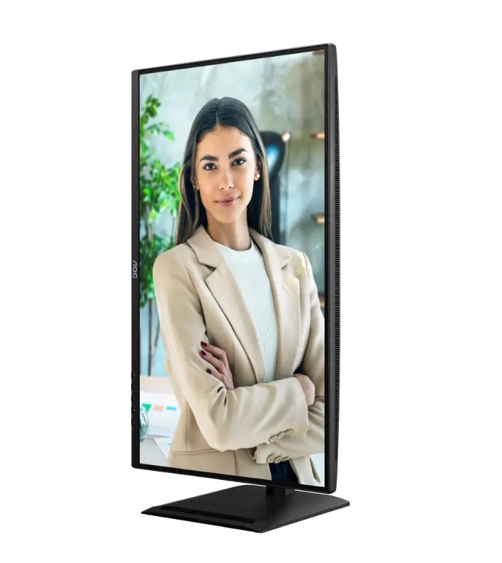 Монитор, AOC Q27P4U, 27" IPS WLED, 2560x1440@120Hz, 4ms GtG, 350cd m2, 1500:1, DCR 50M:1, Adaptive Sync, FlickerFree, Anti Blue Light, 2Wx2, Tilt, Height Adjust, Pivot, Swivel, 2xHDMI, DP, USB hub - image 6