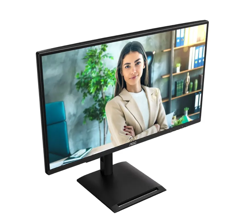Монитор, AOC Q27P4U, 27" IPS WLED, 2560x1440@120Hz, 4ms GtG, 350cd m2, 1500:1, DCR 50M:1, Adaptive Sync, FlickerFree, Anti Blue Light, 2Wx2, Tilt, Height Adjust, Pivot, Swivel, 2xHDMI, DP, USB hub - image 7