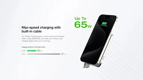 Ecoflow έξυπνη φορητή μπαταρία Smart Power Bank - RAPID 10K ασημί - 10000mAh - EF-RAPID10000-EU - 3