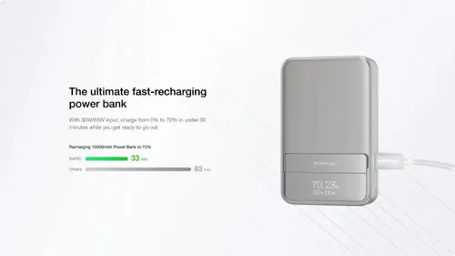 Ecoflow смарт преносима батерия Smart Power Bank - RAPID 10K Silver - 10000mAh - EF-RAPID10000-EU - image 3