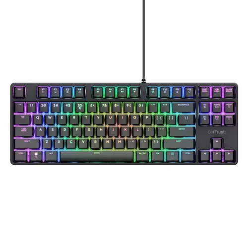 Клавиатура, TRUST GXT864 Cada TKL Gaming Keyboard US - image 3
