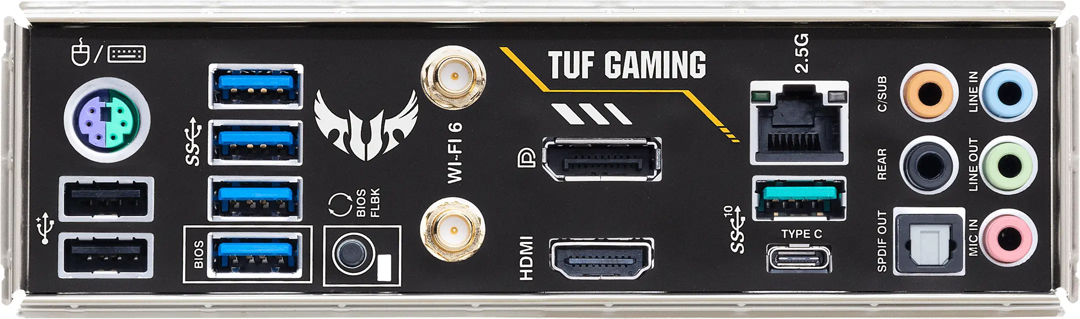 Дънна платка ASUS TUF GAMING B550M-PLUS WIFI II, AMD AM4, micro ATX, 4x DDR4, dual M.2, Wi-Fi 6, PCIe 4.0, Aura Sync RGB - image 4