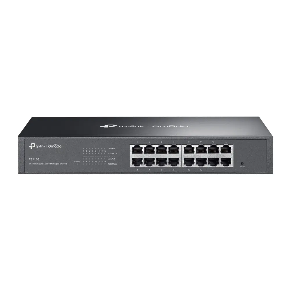 Комутатор TP-LINK ES216G,Omada 16 портов Gigabit Easy Managed(управляем)