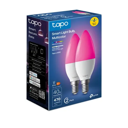 Лампа TP-Link Tapo L430C, B38, E14,4.8W,2500-6500 K,470 lumens - image 9