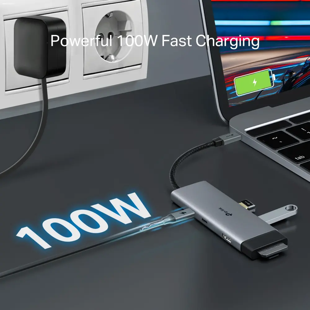 Хъб TP-LINK UH7020C, USB Type-C 7 в 1 Hub - image 7