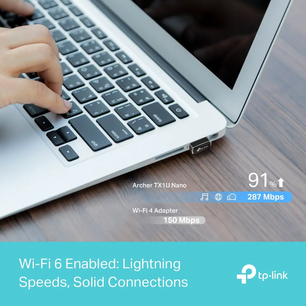 Безжичен адаптер TP-Link Archer TX1U Nano, AX300 Wi-Fi 6 - image 4