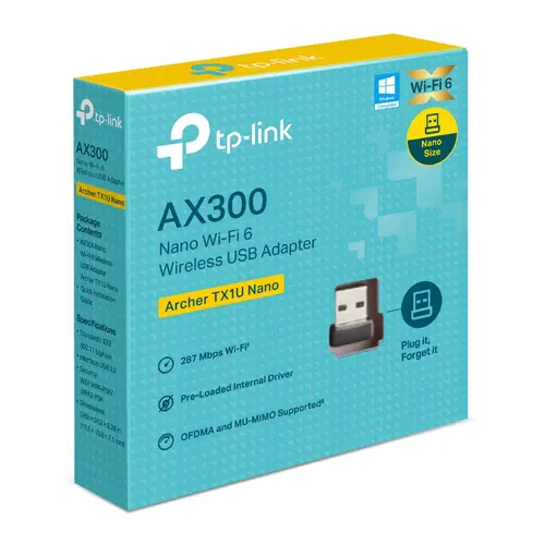 Безжичен адаптер TP-Link Archer TX1U Nano, AX300 Wi-Fi 6 - image 7
