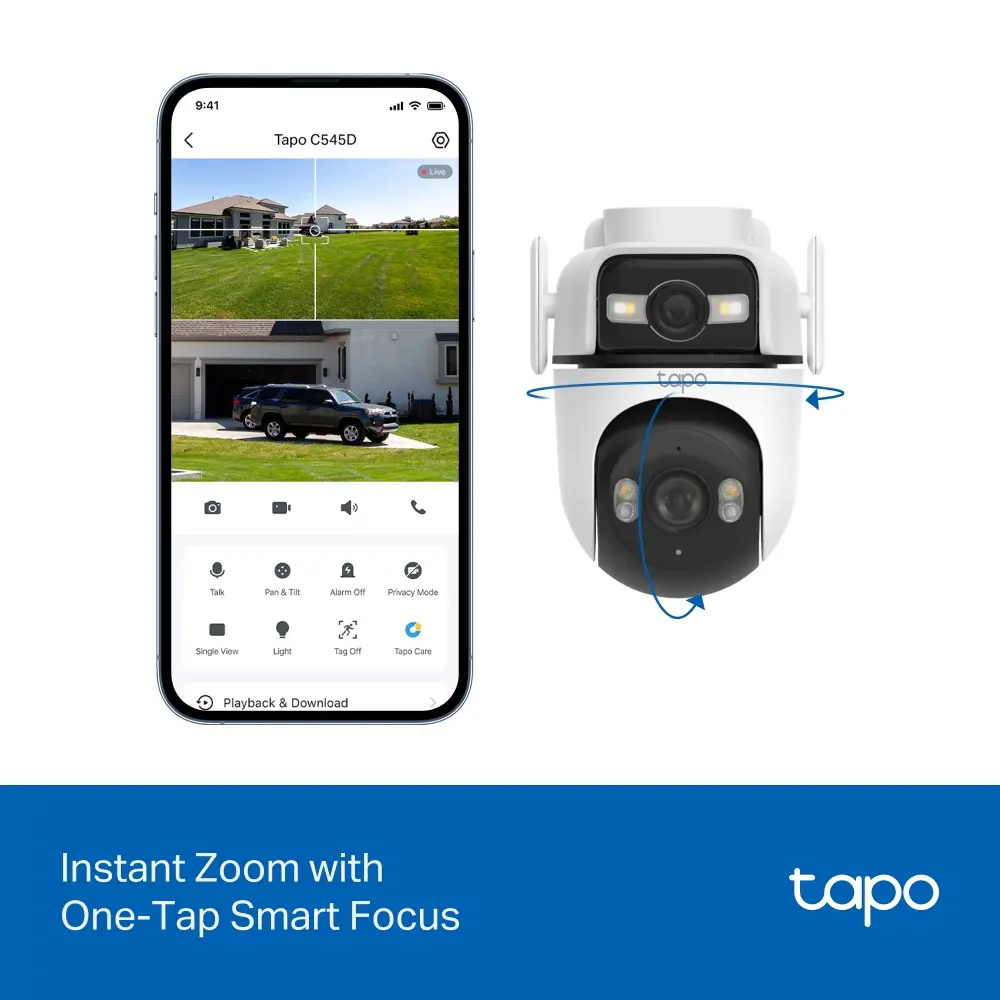 Камера TP-Link Tapo C545D, WI-FI охранителна камера с двоен обектив - image 7